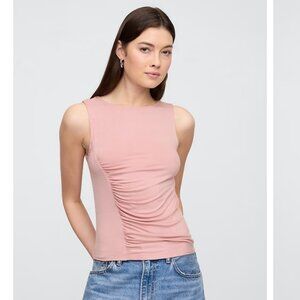 NWT Gap Asymmetrical Ruched Tank Top